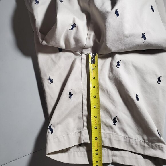 POLO Ralph Lauren Prospect Short in Light Tan with Allover Pony sz 36w - Picture 12 of 16